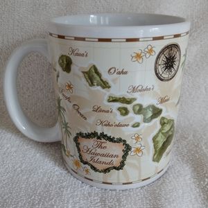 NEW!!! Map of Hawaiian Islands coffee mug.